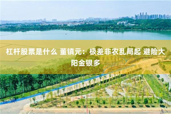 杠杆股票是什么 董镇元：极差非农乱局起 避险大阳金银多