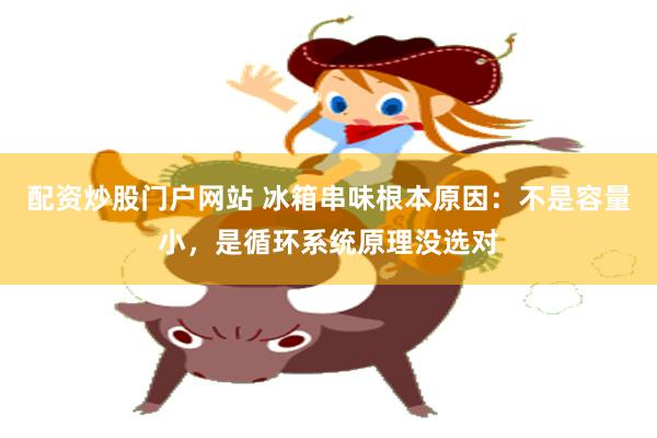 配资炒股门户网站 冰箱串味根本原因：不是容量小，是循环系统原理没选对